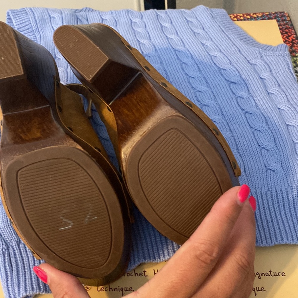 G By Guess Open Toe Clogs - image 5